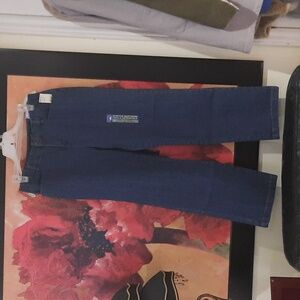 Women's Classic Straight Blue Jeans Hidden Stretch Waist Size 4 PETITE 4PX29L